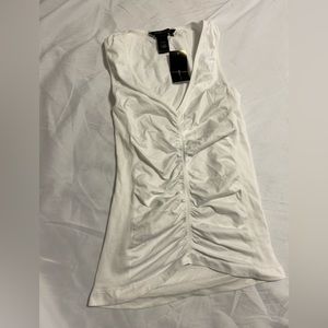 BCBG MaxAzria Ruched Tank Top